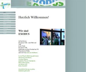 Religion gibt es in der Kirche. Oder im Internet. 3 Screenshot exodusgemeinschaft.de 2013